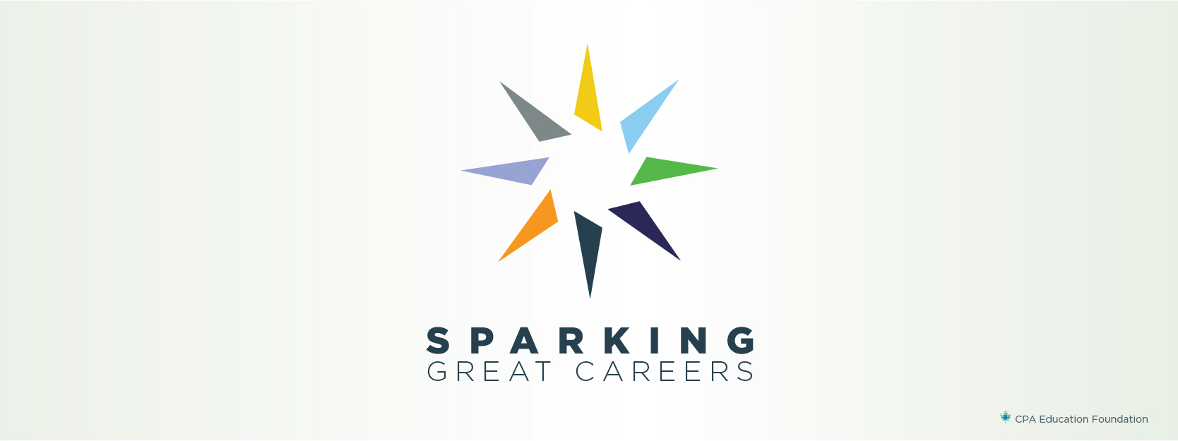 Sparking Great Careers Logo, starburst colourful star