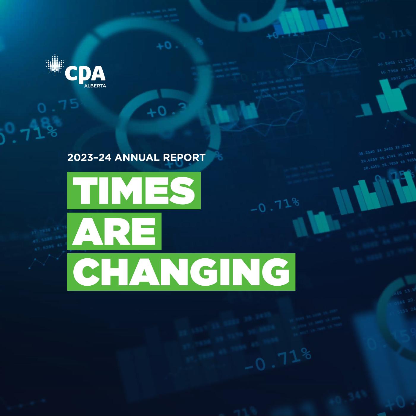 CPA Alberta annual report cover 2023-24